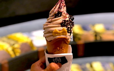 【台中中區】櫟社- 霜淇淋、茶、巧克力！繼宮原眼科後最新力作-能吃的山水畫霜淇淋！